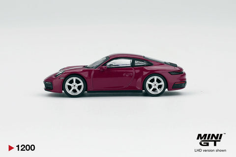 Mini GT 1:64 Porsche 911 (992.1) Rubystone Red Set of 4 – Special Edition - GT Hobby Store