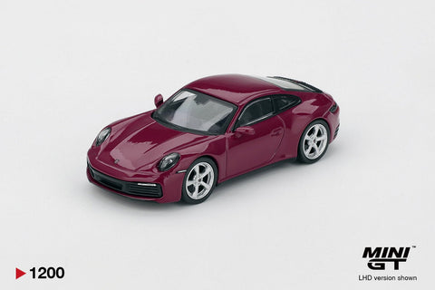 Mini GT 1:64 Porsche 911 (992.1) Rubystone Red Set of 4 – Special Edition - GT Hobby Store