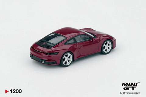 Mini GT 1:64 Porsche 911 (992.1) Rubystone Red Set of 4 – Special Edition - GT Hobby Store