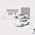 Mini GT 1:64 Porsche 911 Carrera RS 2.7 – Grand Prix White with Green Livery – Mijo Exclusives - GT Hobby Store