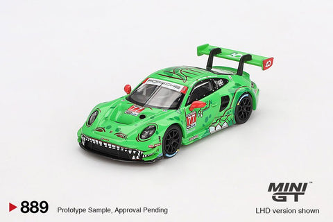 Mini GT 1:64 Porsche 911 GT3 R 77 AO Racing 2024 IMSA Daytona 24 Hrs GTD Pro 2nd Place - GT Hobby Store