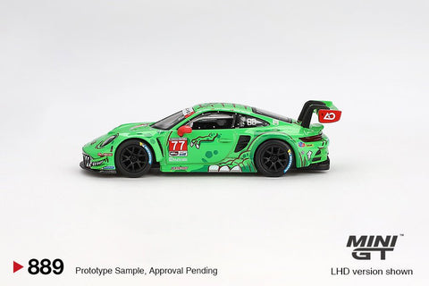 Mini GT 1:64 Porsche 911 GT3 R 77 AO Racing 2024 IMSA Daytona 24 Hrs GTD Pro 2nd Place - GT Hobby Store