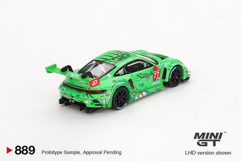 Mini GT 1:64 Porsche 911 GT3 R 77 AO Racing 2024 IMSA Daytona 24 Hrs GTD Pro 2nd Place - GT Hobby Store