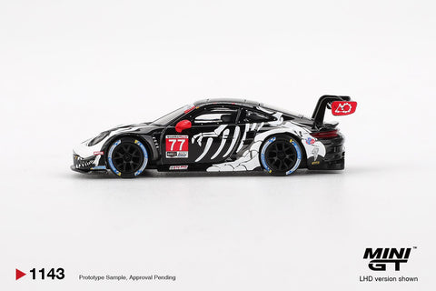 Mini GT 1:64 Porsche 911 GT3 R 77 AO Racing 2025 IMSA Petit Le Mans - GT Hobby Store