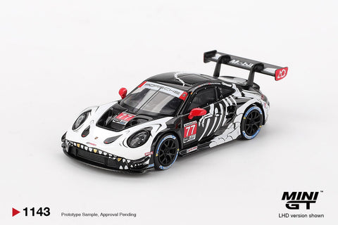 Mini GT 1:64 Porsche 911 GT3 R 77 AO Racing 2025 IMSA Petit Le Mans - GT Hobby Store