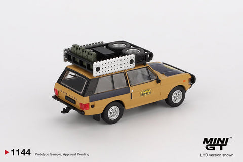 Mini GT 1:64 Range Rover 1981 Camel Trophy Sumatra C.Swoboda & K.Mentel Winner – Yellow - GT Hobby Store