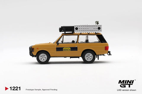 Mini GT 1:64 Range Rover 1981 Camel Trophy Sumatra K. Stoppa & A. Valldorf - GT Hobby Store