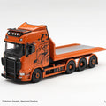Mini GT 1/64 Scania 770S B8x4NA Hooklift Flatbed Orange - GT Hobby Store