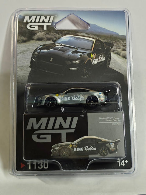 Mini GT 1:64 Shelby GT500 Dragon Snake Concept – Black/Gold- Limited Edition - GT Hobby Store