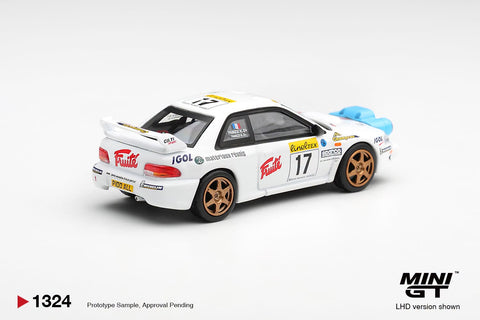 Mini GT 1:64 Subaru Impreza WRC98 17 1999 Rally Monte-Carlo – White - GT Hobby Store