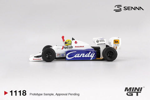 Mini GT 1:64 Toleman TG184 19 Ayrton Senna 1984 Monaco Grand Prix 2nd Place - GT Hobby Store