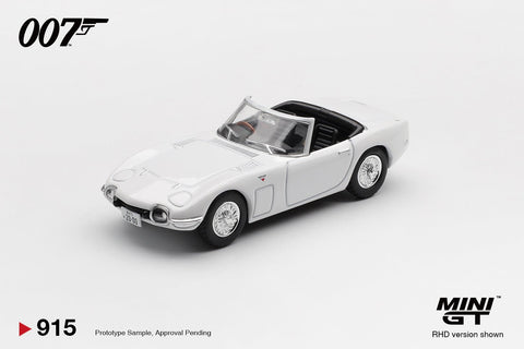 Mini GT 1:64 Toyota 2000GT Roadster “You Only Live Twice” - English Version Packaging – Limited Edition - GT Hobby Store