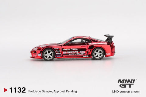 Mini GT 1:64 Toyota Supra (A80) Top Secret GT-300 Top Secret – Red Chrome - GT Hobby Store