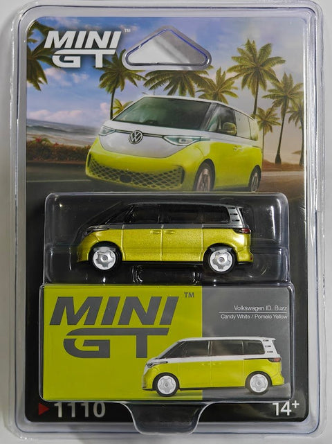 Mini GT 1:64 Volkswagen ID. Buzz – Candy White / Pomelo Yellow - GT Hobby Store