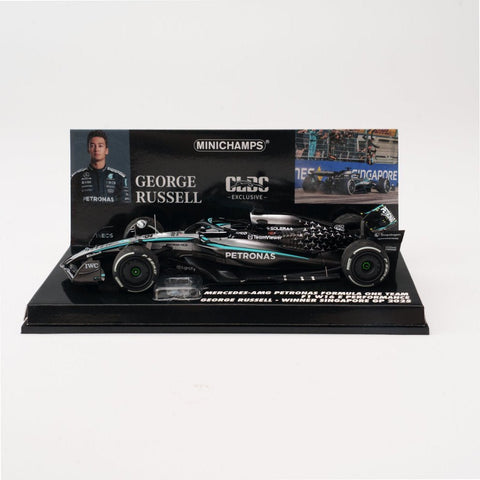 Minichamps 1/43 Mercedes-AMG Petronas Formula One Team F1 W16 E Performance - George Russell - Winner Singapore GP 2025 - GT Hobby Store