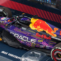 Minichamps 1/43 Oracle Red Bull Racing RB19 - Max Verstappen - Winner Las Vegas GP 2023 w/ Figurine Position Board and Pitboard - GT Hobby Store