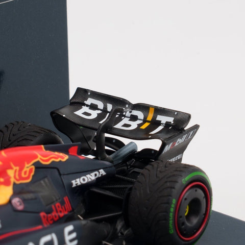 Minichamps 1/43 Oracle Red Bull Racing RB20 - Max Verstappen - Winner Brazil GP 2024 w/ Figurine and Position Board - GT Hobby Store
