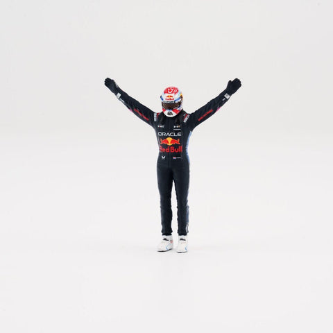 Minichamps 1/43 Oracle Red Bull Racing RB20 - Max Verstappen - Winner Brazil GP 2024 w/ Figurine and Position Board - GT Hobby Store