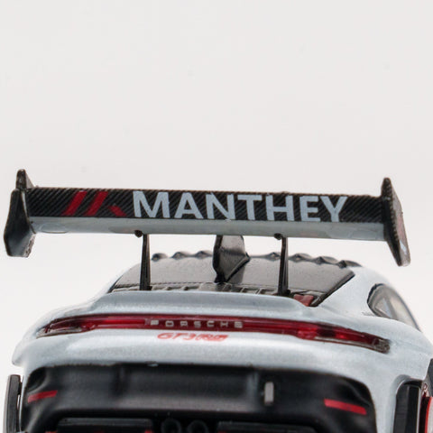 Minichamps 1/64 Porsche 911 (992.1) GT3RS MR - 2026 - Ice Grey Metallic w/ Red Decor - GT Hobby Store