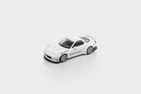 Modelmodel 1/64 Mazda RX7 FD Rocket Bunny White - GT Hobby Store