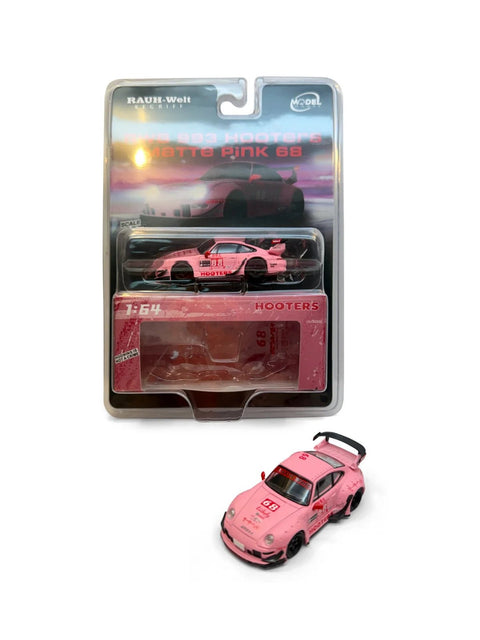 Modelmodel 1/64 RWB 993 Hooters Matte Pink 68 - GT Hobby Store