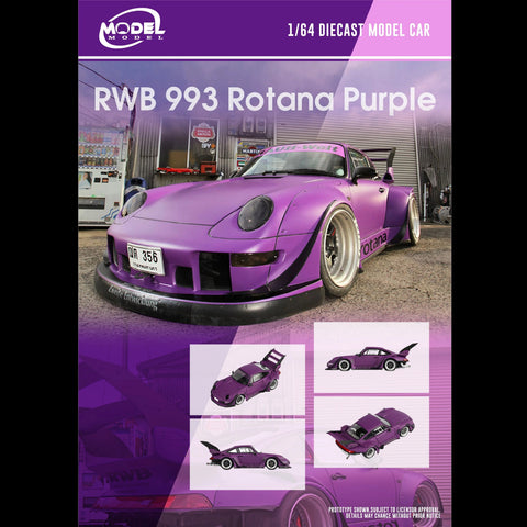 Modelmodel64 1/64 RWB 993 Rotana Purple - GT Hobby Store
