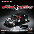 Motorhelix 1/64 Honda Civic TYPE R (EK9) NO GOOD RACING Black - GT Hobby Store