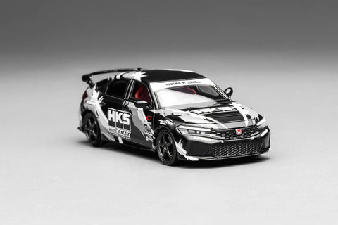 Motorhelix 1/64 Honda Civic Type R (FL5) HKS Matte Black - GT Hobby Store