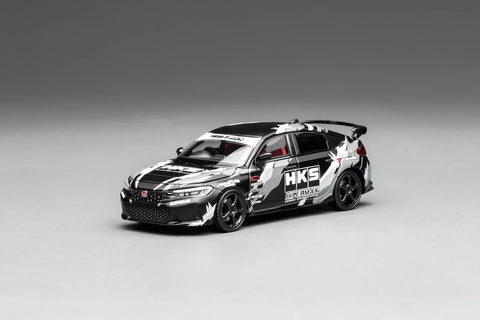 Motorhelix 1/64 Honda Civic Type R (FL5) HKS Matte Black - GT Hobby Store