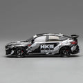 Motorhelix 1/64 Honda Civic Type R (FL5) HKS Matte Black - GT Hobby Store