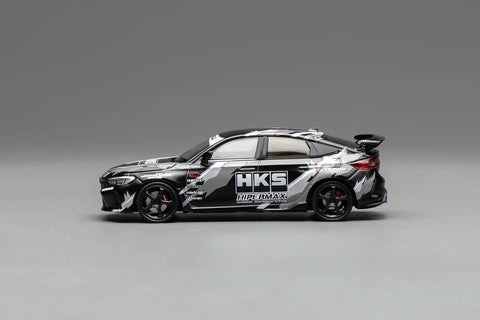 Motorhelix 1/64 Honda Civic Type R (FL5) HKS Matte Black - GT Hobby Store