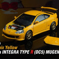 Motorhelix 1/64 Honda Integra Type R (DC5) MUGEN - Phoenix Yellow - GT Hobby Store