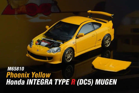 Motorhelix 1/64 Honda Integra Type R (DC5) MUGEN - Phoenix Yellow - GT Hobby Store