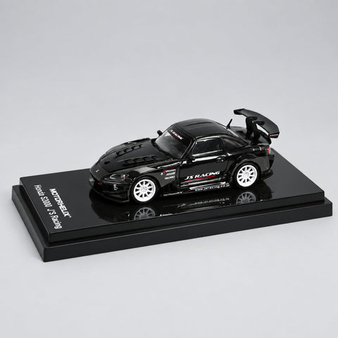 Motorhelix 1/64 Honda S2000 J's racing Customized Black Chrome - GT Hobby Store