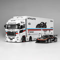 Motorhelix 1/64 LB Trucks UD Quon Cargo Truck - Athlete White - GT Hobby Store