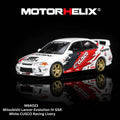 Motorhelix 1/64 Mitsubishi Lancer Evolution IV GSR White CUSCO Racing Livery - GT Hobby Store
