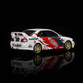Motorhelix 1/64 Mitsubishi Lancer Evolution IV GSR White CUSCO Racing Livery - GT Hobby Store