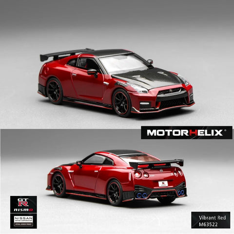 Motorhelix 1/64 Nissan GT-R NISMO (R35) Special Edition 2022 NISMO Vibrant Red - GT Hobby Store