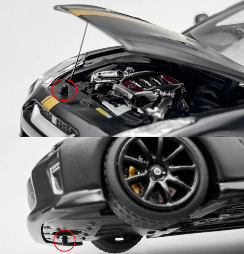 Motorhelix 1/64 Nissan GT-R (R35) With Customized Headlights - GT Hobby Store