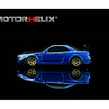 Motorhelix 1/64 Nissan Skyline GT-R R34 Custom with GT Aero Kit – Bayside Blue - GT Hobby Store