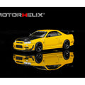 Motorhelix 1/64 Nissan Skyline GT-R R34 Custom with GT Aero Kit – Lightning Yellow - GT Hobby Store