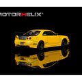 Motorhelix 1/64 Nissan Skyline GT-R R34 Custom with GT Aero Kit – Lightning Yellow - GT Hobby Store
