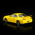 Motorhelix 1/64 Nissan Skyline GT‑R (R34) V‑SpecII Customized Yellow - GT Hobby Store