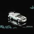 Motorhelix 1/64 RWB 911 (964) Silver-Fenix + Separate Air-Cooled 964 Engine CoolCarShow Limited Edition - GT Hobby Store