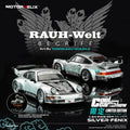 Motorhelix 1/64 RWB 911 (964) Silver-Fenix + Separate Air-Cooled 964 Engine CoolCarShow Limited Edition - GT Hobby Store