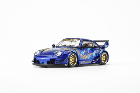 Motorhelix 1/64 RWB 993 Royal Ocean – Metallic Blue - GT Hobby Store