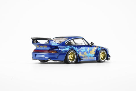 Motorhelix 1/64 RWB 993 Royal Ocean – Metallic Blue - GT Hobby Store