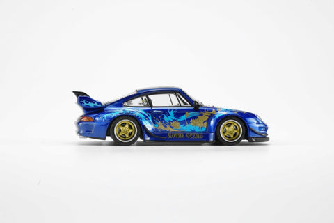 Motorhelix 1/64 RWB 993 Royal Ocean – Metallic Blue - GT Hobby Store