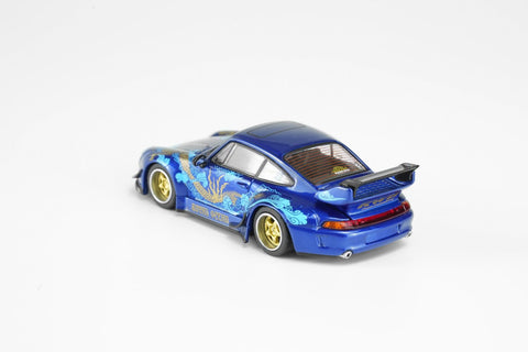 Motorhelix 1/64 RWB 993 Royal Ocean – Metallic Blue - GT Hobby Store
