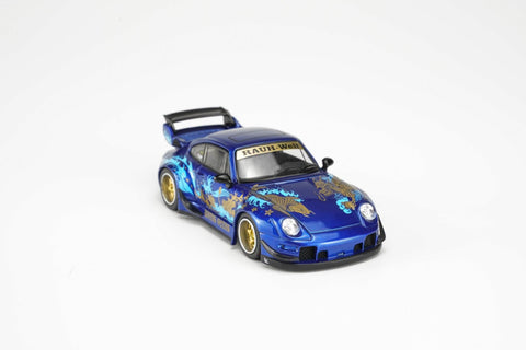 Motorhelix 1/64 RWB 993 Royal Ocean – Metallic Blue - GT Hobby Store